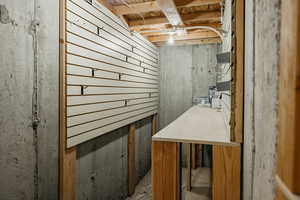 View of Gun/Tool Rack & Workbench