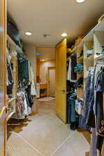 View of spacious closet