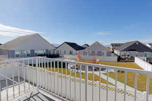 Balcony with a residential view