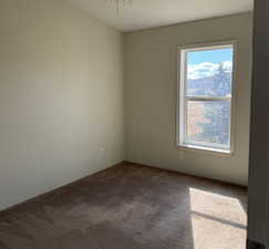 View of carpeted empty room