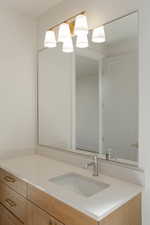 Bathroom featuring vanity