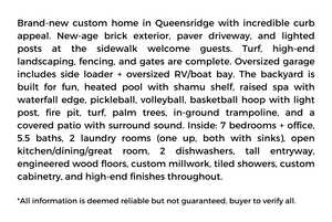 View of miscellaneous listing collateral