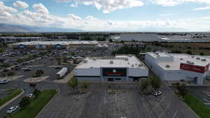 Bird's eye view of a commercial area