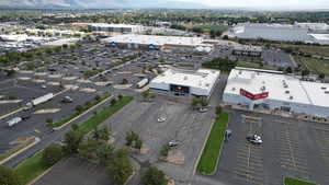 Bird's eye view of a commercial area