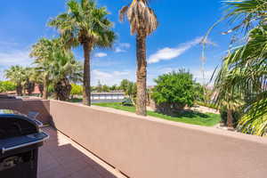 Patio / terrace with a grill