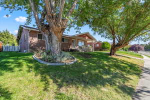 View of single story home