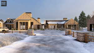 Conceptual rendering generated by AI for illustrative purposes only. This image represents a potential home design; the home is not yet constructed. Final siting, engineering, materials, dimensions, and features are subject to change and approval.