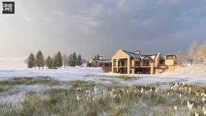 Conceptual rendering generated by AI for illustrative purposes only. This image represents a potential home design; the home is not yet constructed. Final siting, engineering, materials, dimensions, and features are subject to change and approval.