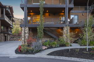 View of front facade with stairs