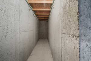 View of below grade area