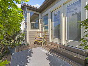 View of patio / terrace with a deck