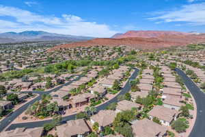 Drone / aerial view of mountains