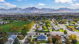 Large green space located across the street.