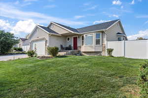 Home located on large corner lot.