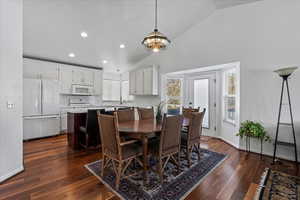 Dining room can fit large dining room table.