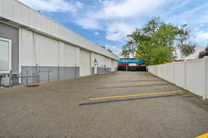 View of uncovered parking lot