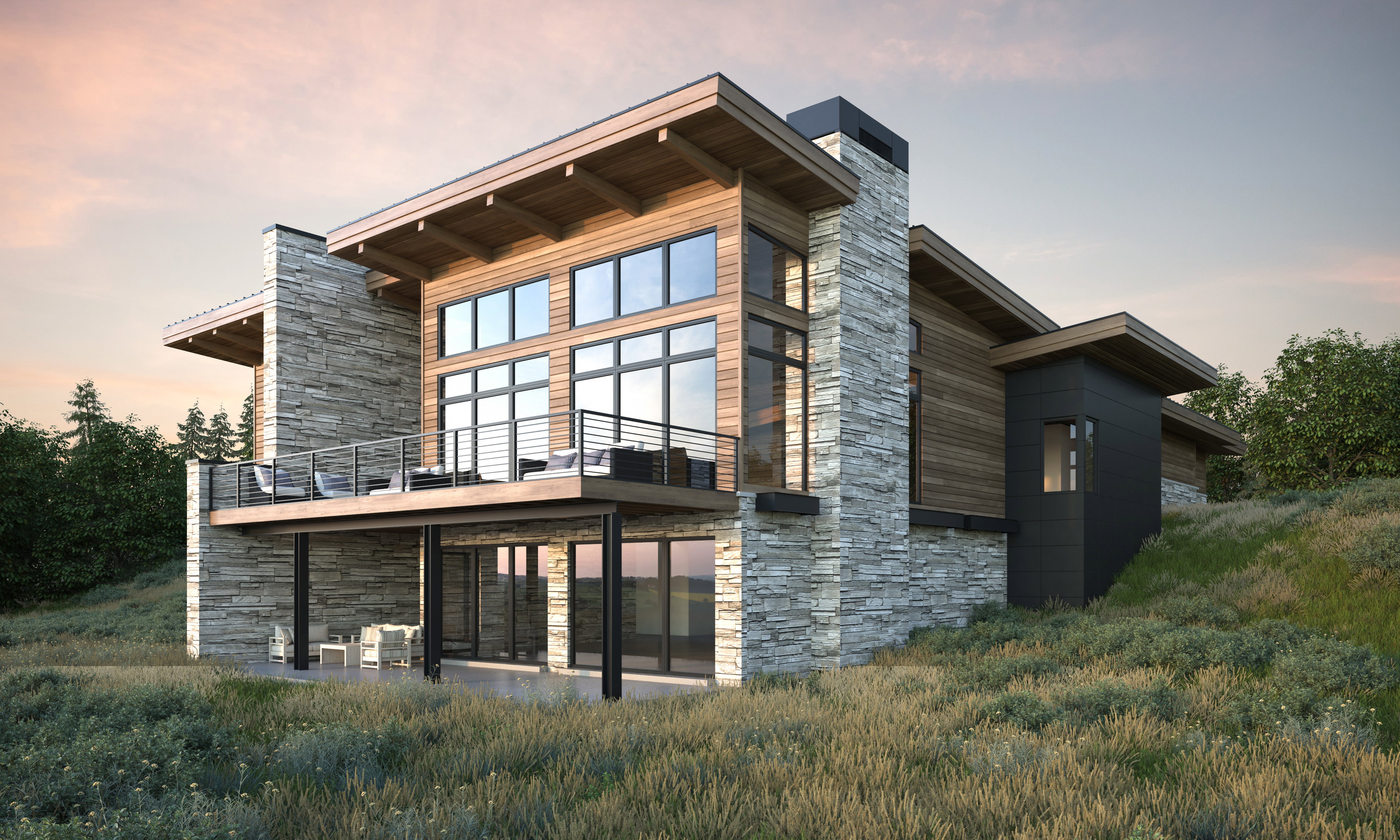 Exterior Rendering - Back