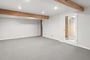 Finished below grade area.  Flex Space - recreations room / toy room / office