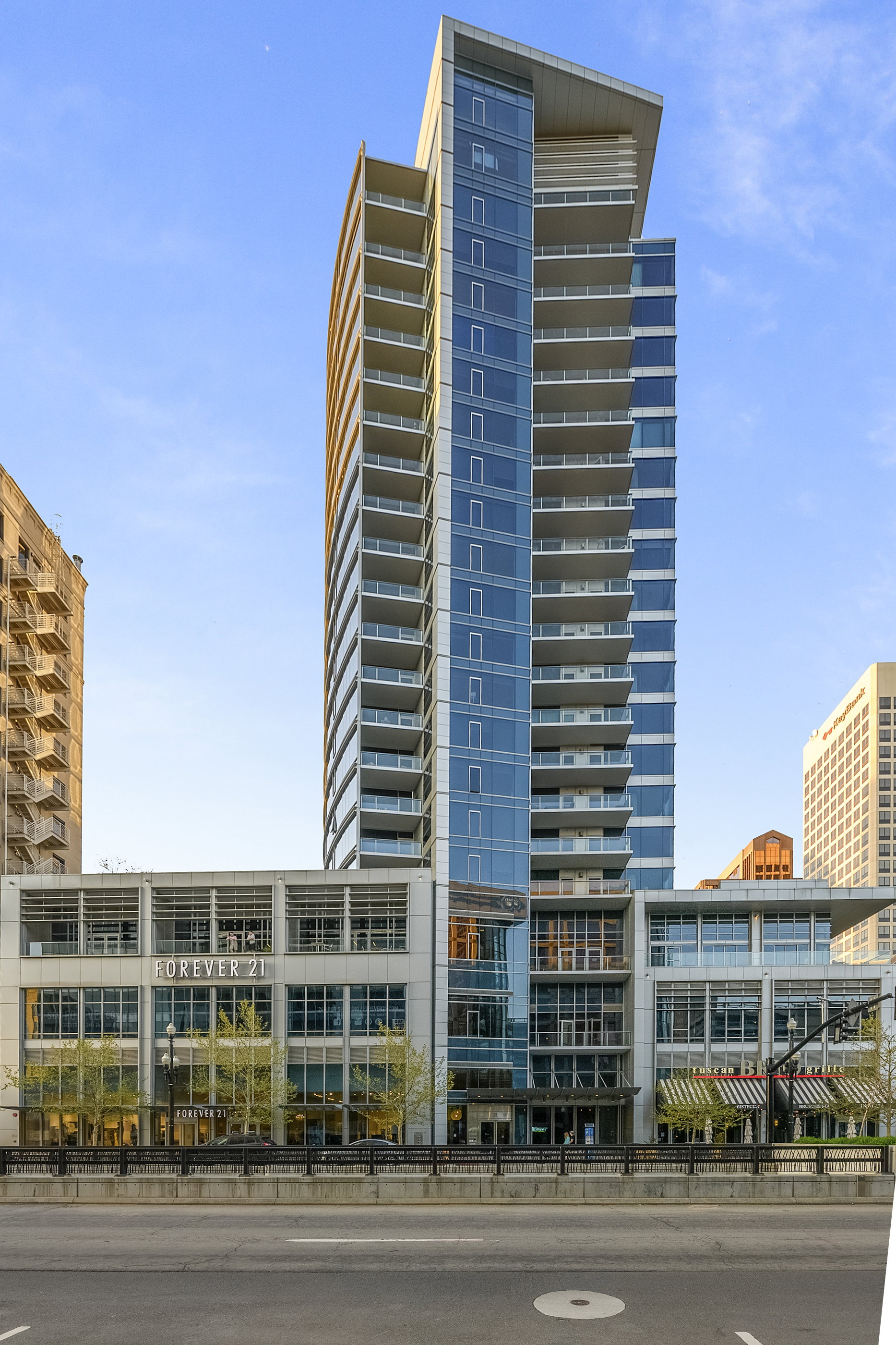 View of apartment building / complex with a view of city
