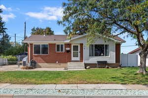 View of front facade featuring entry steps