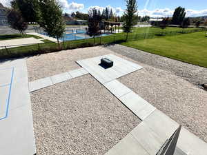 View of home's community with a patio