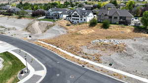 Aerial view of residential area