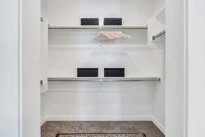 Walk-in primary closet