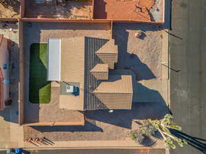 View from above of property