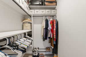 View of spacious closet