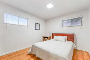 Bedroom featuring light wood-style floors