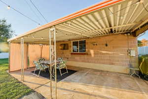 View of patio / terrace featuring outdoor dining area