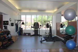 View of workout area