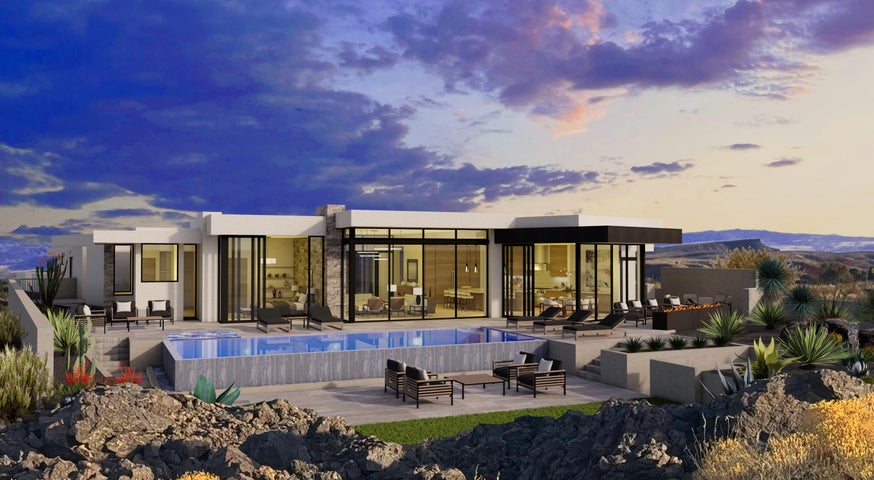 Back of property with a patio area, an outdoor pool, an outdoor lounge area, and stucco siding