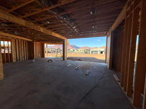 Misc room with a mountain view