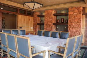 View of dining space