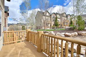 Balcony with a residential view