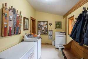 Main level mud room and laundry