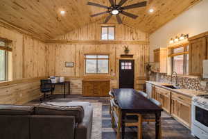 ADU living room and kitchen