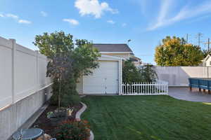 2nd Shed in back with vegetable garden