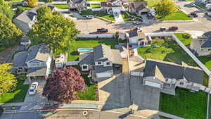Aerial perspective of home