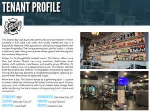 View of marketing collateral with multiple images