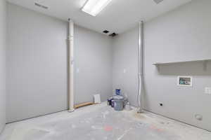 Basement Laundry room With Radon syst