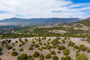 Mountain view with rural landscape