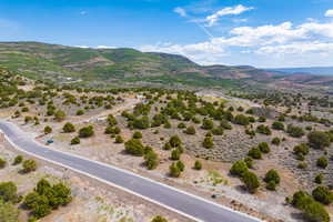 View of mountain background with rural landscape and a desert landscape