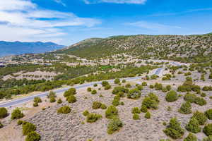 Mountain view with a desert landscape and rural landscape