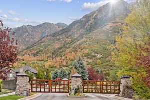 View of mountain background