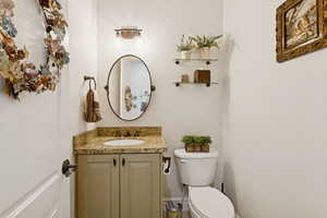 Powder bathroom on main level