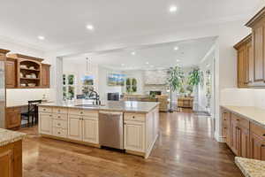 Open concept with informal and formal dining