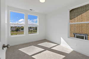 Empty room with carpet