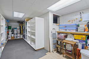 View of storage room